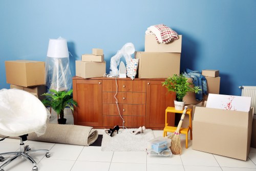 Supervisor reviewing safety procedures during a removal job