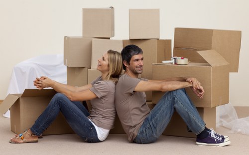 Local movers handling stairs and access in a Clapham apartment building