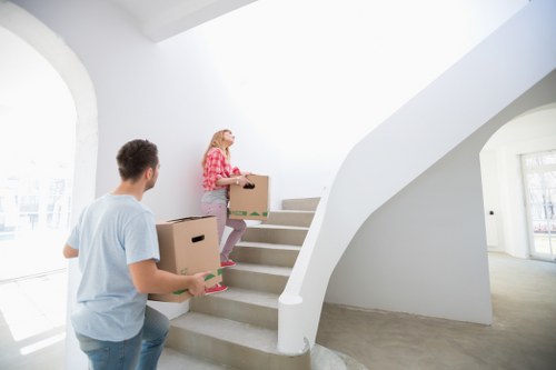 Removal team supporting a move near Clapham Common